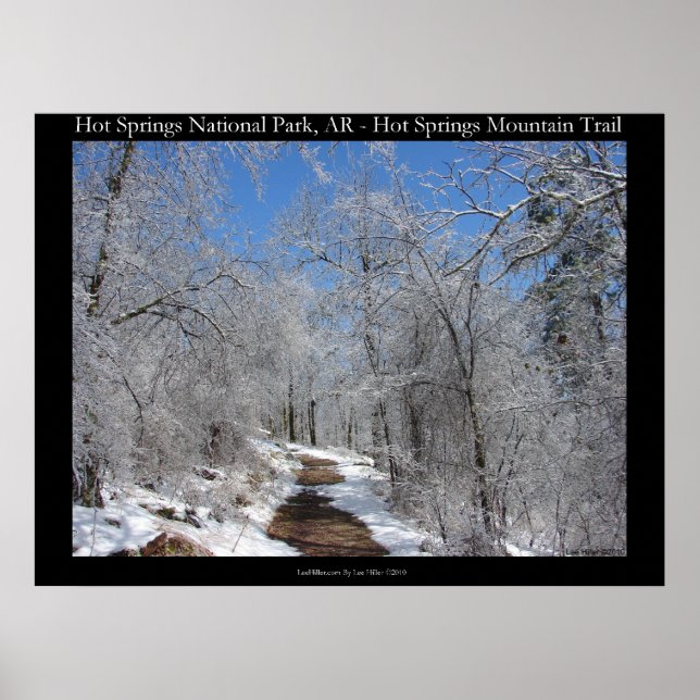 Póster zHot Springs National Park, Ice Snow Hut Poster (Frente)