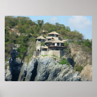 Póster Zihuatanejo Cliffside