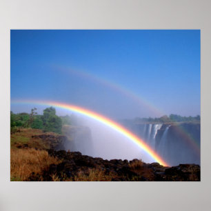 Póster Zimbabwe, Parque Nacional de las Cataratas Victori