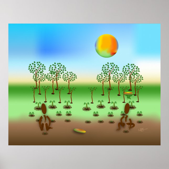 Póster Zinglees ~ Árboles (Frente)