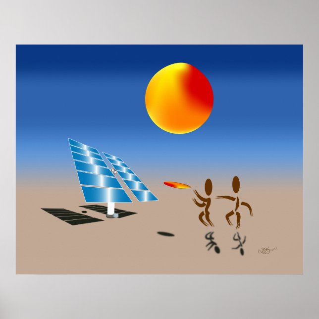 Póster Zinglees ~ Energía solar (Frente)