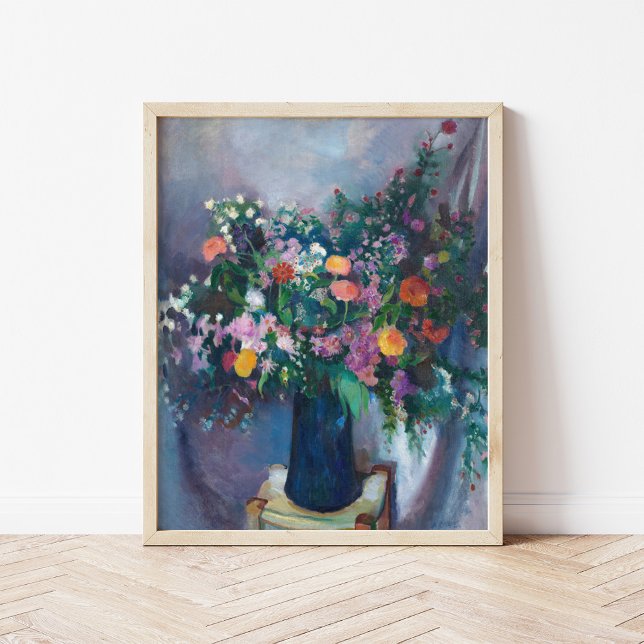 Póster Zinnias y Asters | Arthur Beecher Carles (Subido por el creador)