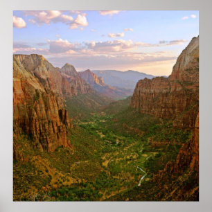 Póster zion angels aterrizando utah poster DE 8.99