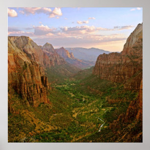 Póster zion angels aterrizando utah poster DE 8.99