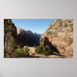 Póster Zion desde el sendero Angels Landing Zion National
