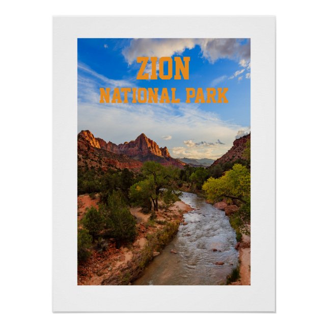 Póster Zion National Park (Anverso)