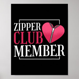 Póster Zipper Club Miembro de la Asociación de Enfermedad
