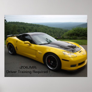 Póster zo6 corvette