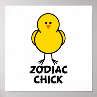Póster Zodiac Chick