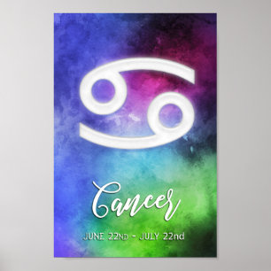 Póster Zodiac: Fechas del cáncer