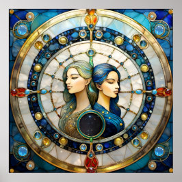 Póster Zodiac - Gemini Los Gemelos