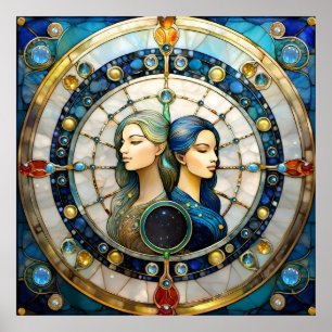 Póster Zodiac - Gemini Los Gemelos