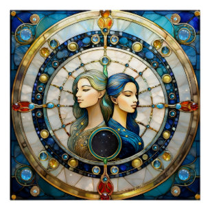 Póster Zodiac - Gemini Los Gemelos