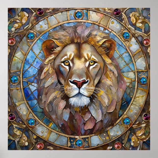 Póster Zodiac - Leo el León (Frente)