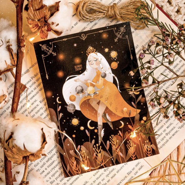 Póster Zodiac Libra de Alexandra Dikaia (Allow your inner Libras to search. Allow them to search for their own balance)