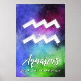 Póster Zodiac: Poster de citas de Aquarius