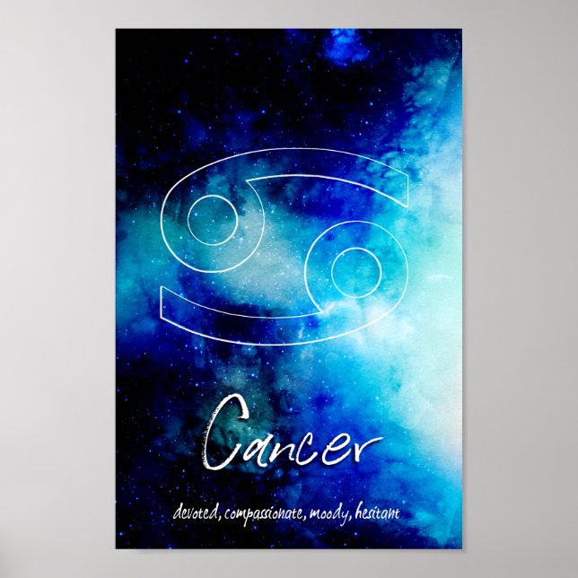 Póster Zodiac : Rasgos de cáncer (Frente)