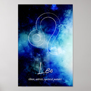 Póster Zodiac : Rasgos Leo