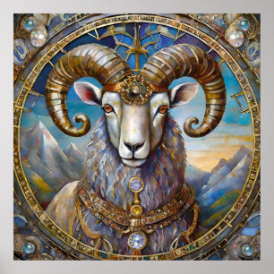 Póster Zodiaco - Aries The Ram