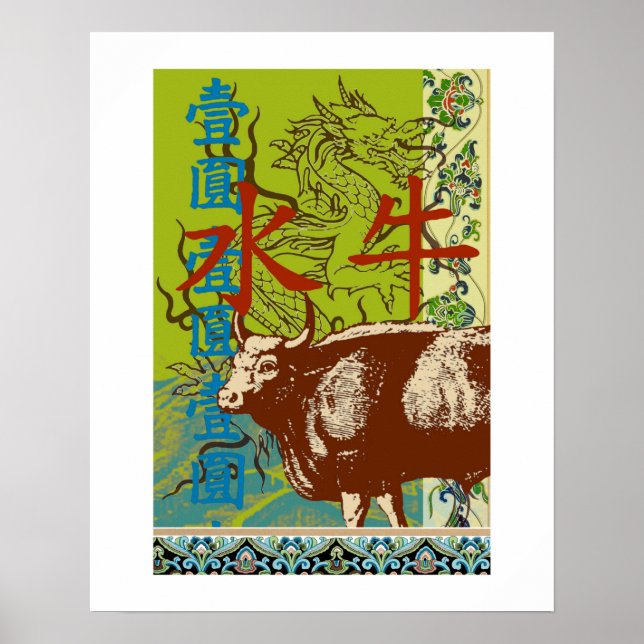 Póster Zodiaco chino (Frente)