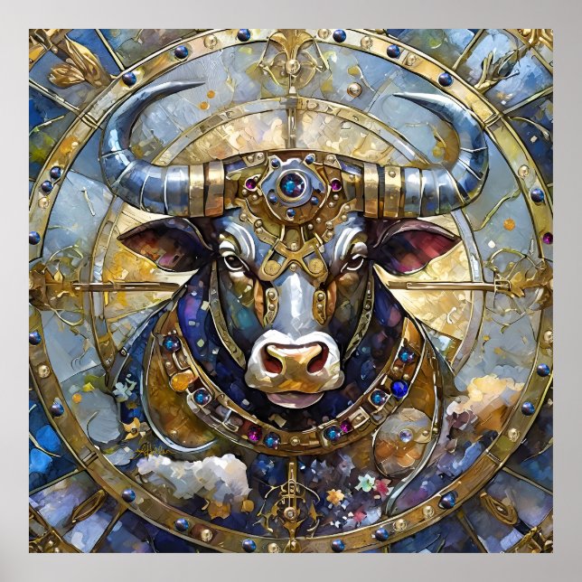 Póster Zodiaco - Taurus El Toro (Frente)
