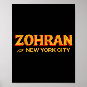 Póster Zohran Mamdani Para Alcalde De Nyc Divertido Genia