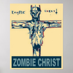 Póster Zombi Cristo