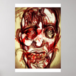 Póster zombi entre la vida