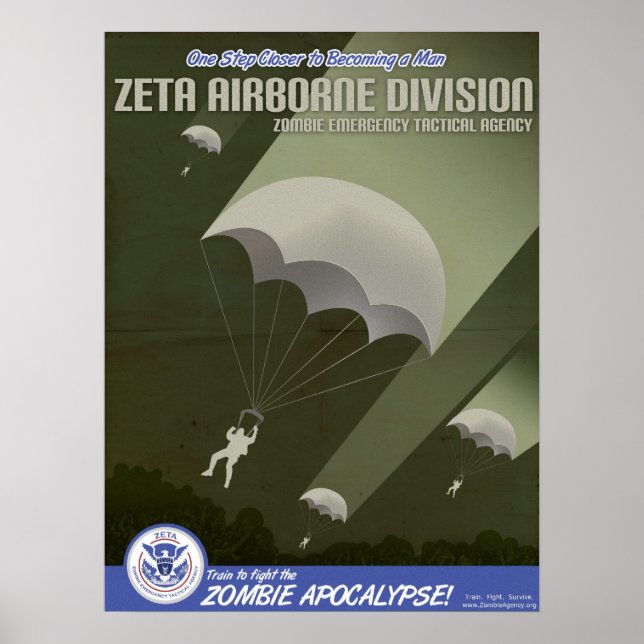 Póster Zombie Agency Airborne Division Poster (Frente)