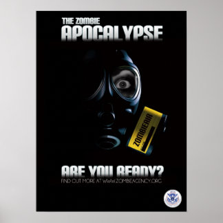 Póster Zombie Apocalypse Poster - Are You Ready?