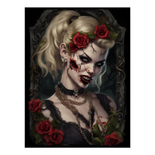 Póster Zombie Babe 04