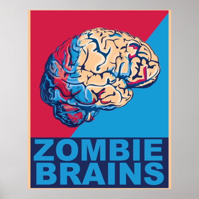 Póster Zombie Brain (Frente)
