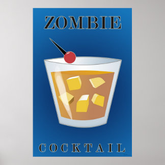 Póster Zombie Cocktail