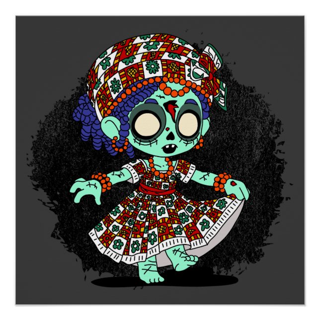 Póster Zombie de África Occidental (Anverso)