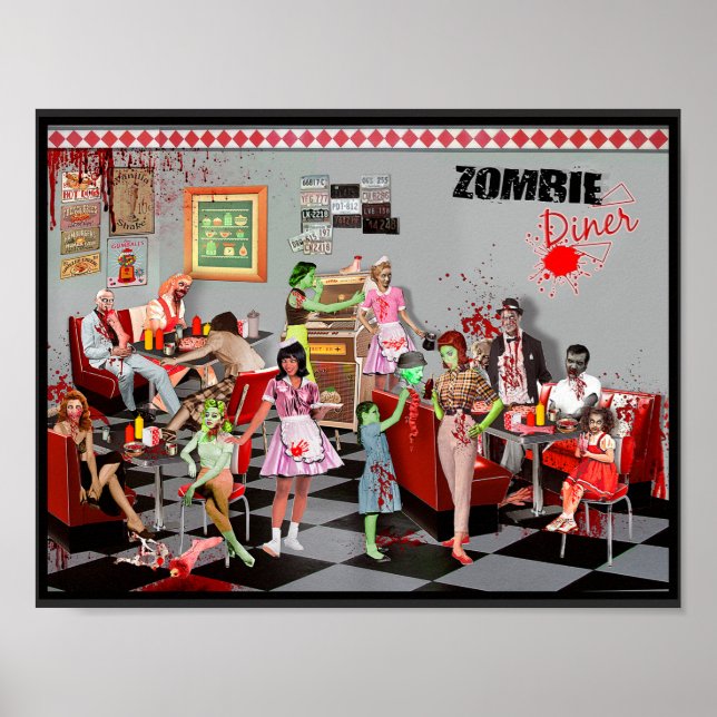 Póster Zombie Diner (Frente)