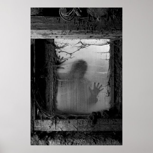 Póster zombie en la ventana (Frente)