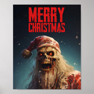 Póster Zombie - Merry Christmas