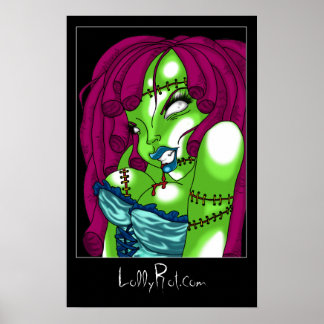 Póster Zombie Pin-up