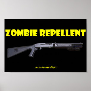 PÓSTER ZOMBIE REPELLENT POSTER