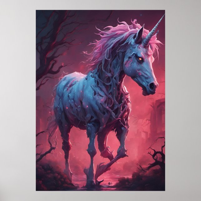 Póster Zombie Unicorn (Frente)