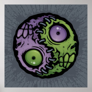 Póster Zombie Yin-Yang