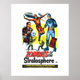 Póster Zombies de la tratosfera