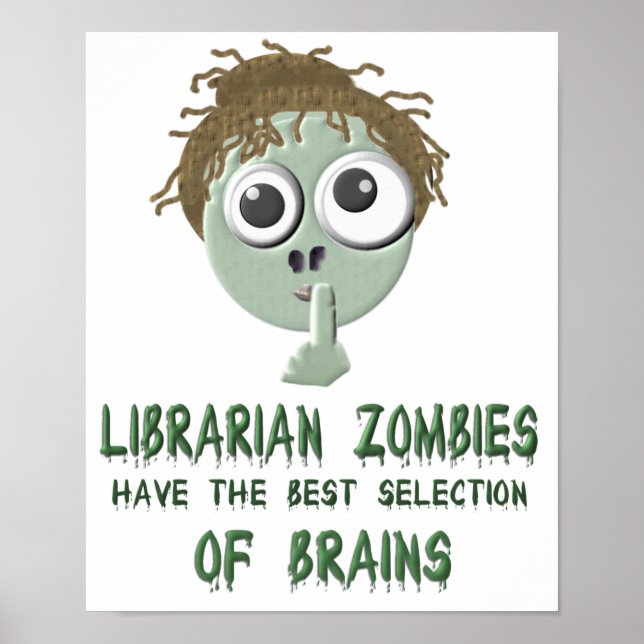 Póster Zombis bibliotecarios - Poster (Frente)