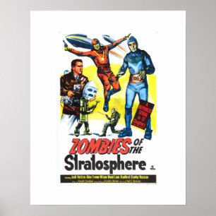 Póster Zombis de la estratosfera