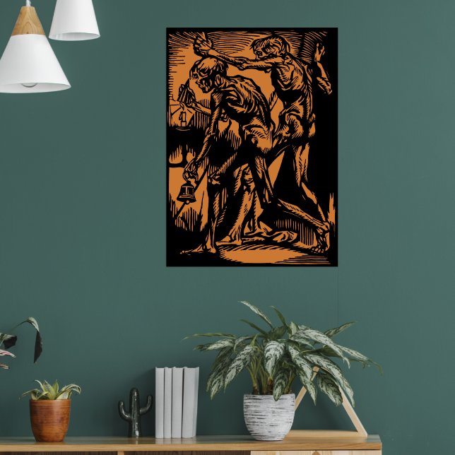 Póster Zombis dentro de la calabaza de Halloween Jack-o'- (Salón 1)