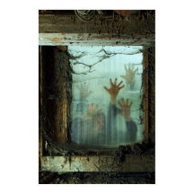 zombis fuera de una ventana