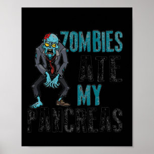 Póster Zombis se enteran de mi páncreas para que se conoz