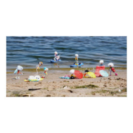 Póster Zomer op het strand met de Fubby's