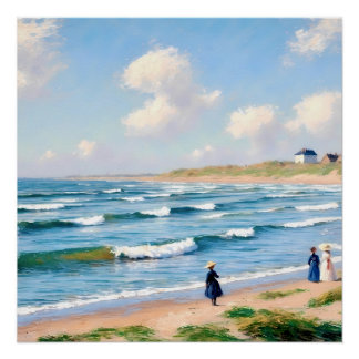 Póster Zomerpicknick aan de Kust