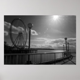 Póster Zona costera de Seattle